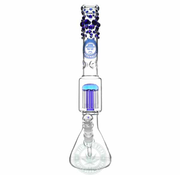 Beaker Bubble Heisenberg 12 Arm Perc Blue face