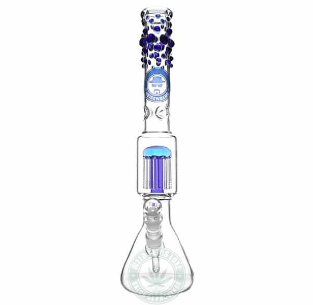 Beaker Bubble Heisenberg 12 Arm Perc Blue face