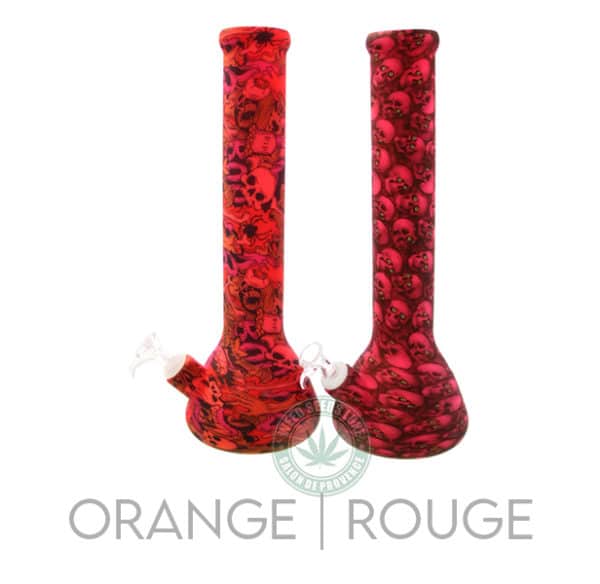 Bong Beaker Silicone orange rouge