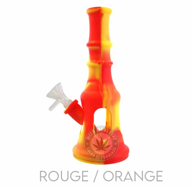 Dungeon Silicone et Verre Rouge Orange