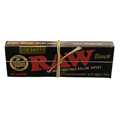 raw classic black 1/4 size + tips