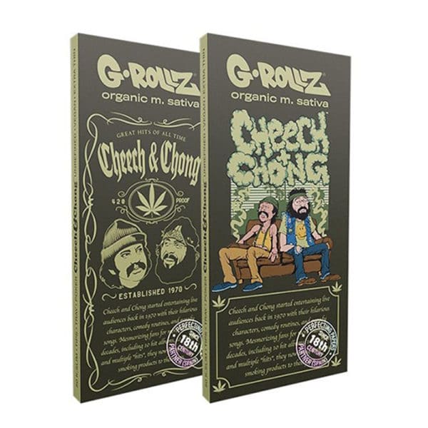 G-Rollz Feuilles Kingsize + Cartons Entonoir Cheech&Chong