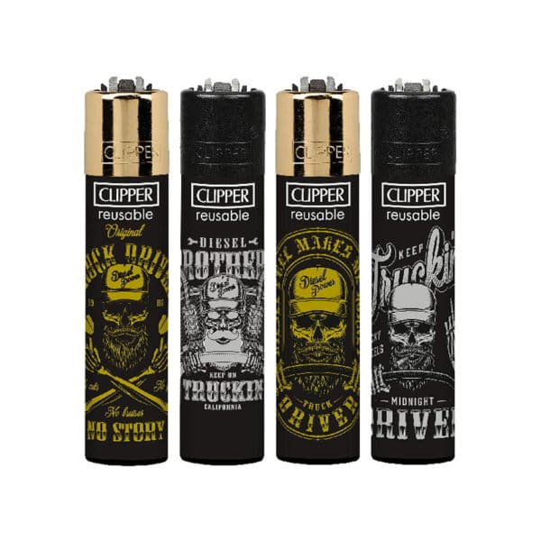 Briquet Clipper "Driving Skull"