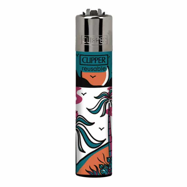 Briquet Clipper Landscapes Bleu