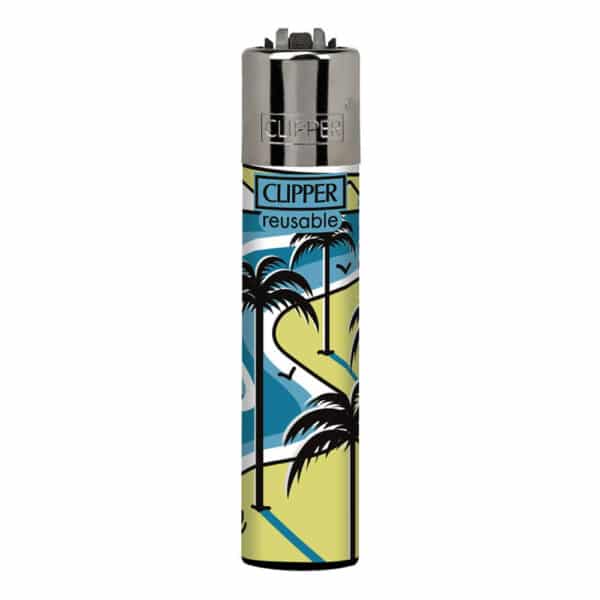 Briquet Clipper Landscapes Jaune