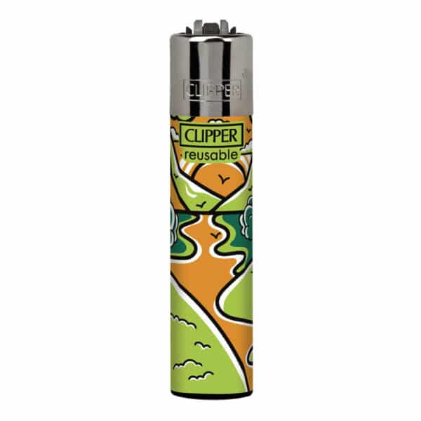 Briquet Clipper Landscapes Orange