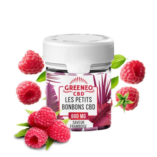 Bonbon Miel CBD Greeneo Framboise