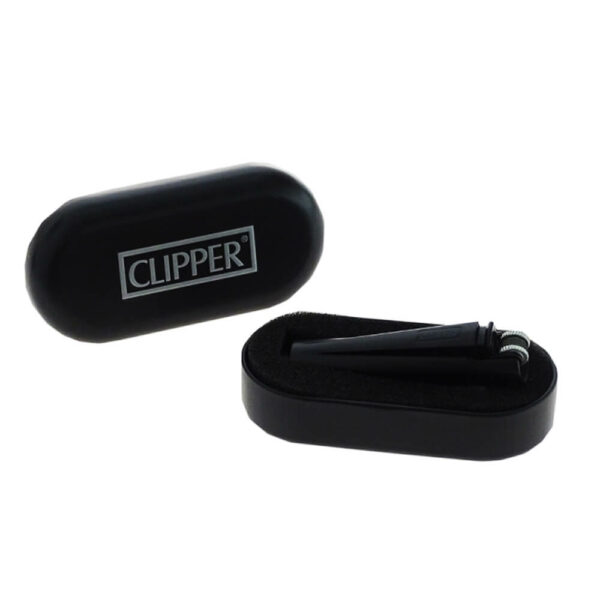 Briquet Clipper Métal Matt Black Mini