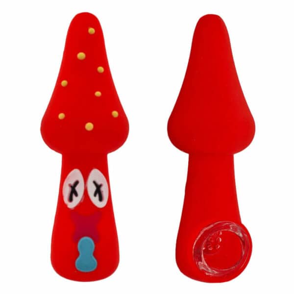 Pipe Champignon Silicone Rouge