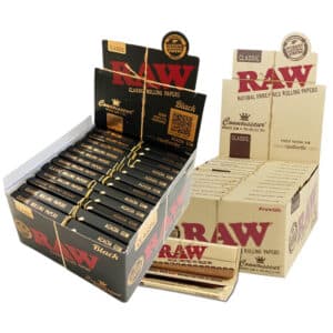 Boite RAW Kingsize avec Cartons Pré-roulés x24