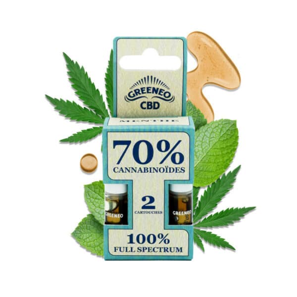 Cartouches CBD Pen Stick 70% Menthe