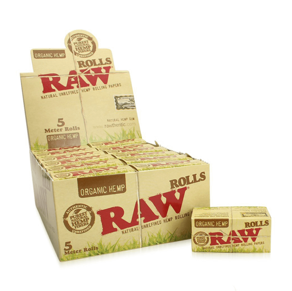 Boite RAW Rolls 5M Organic x24