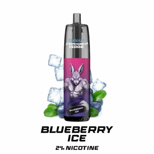 Puff Tornado 15000 2% White Rabbit Blueberry Ice