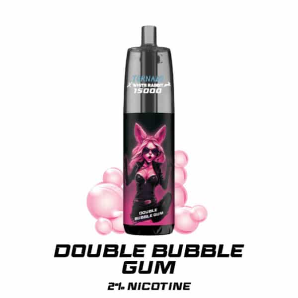 Puff Tornado 15000 2% White Rabbit Double Bubble Gum