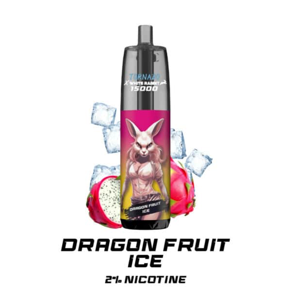 Puff Tornado 15000 2% White Rabbit Dragon Fruit Ice