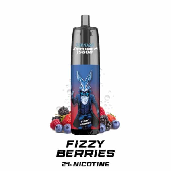 Puff Tornado 15000 2% White Rabbit Fizzy Berries