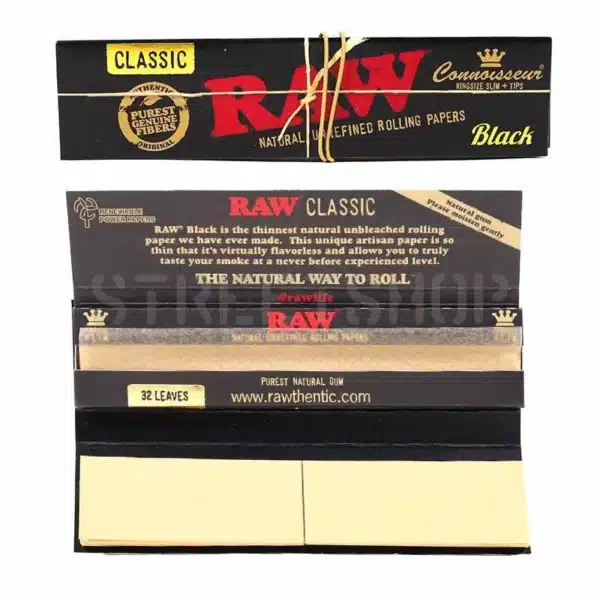 RAW Classic Kingsize Black + Cartons