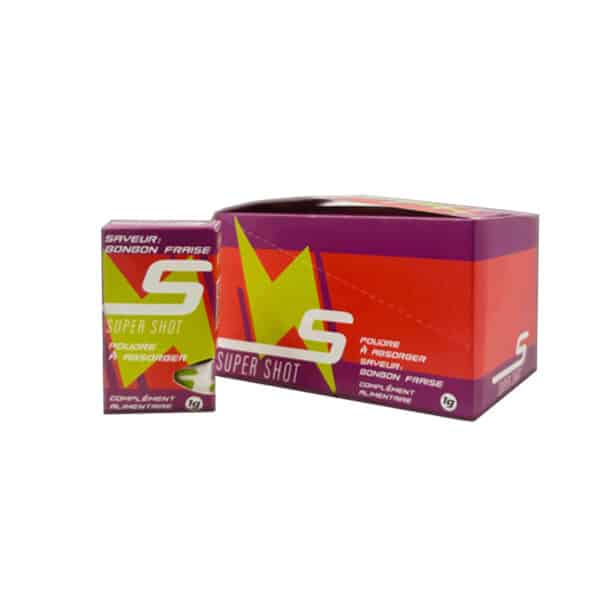 Super Shot Poudre Energisante Bonbon Fraise