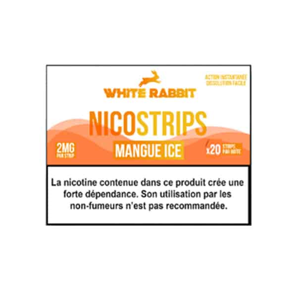 Nicostrips White Rabbit (Boite de 20) Mangue Ice