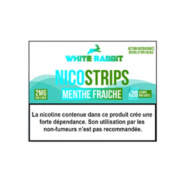 Nicostrips White Rabbit (Boite de 20) Menthe Ice