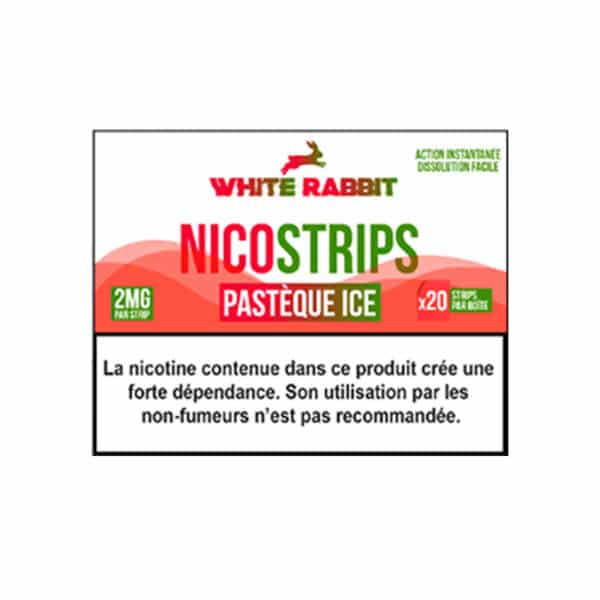 Nicostrips White Rabbit (Boite de 20) Pastèque Ice