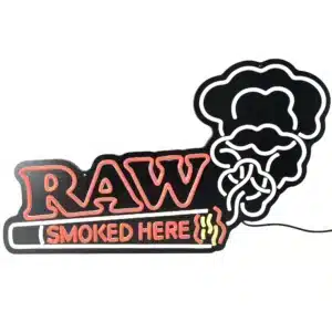 Enseigne Lumineuse « Smoked Here » RAW